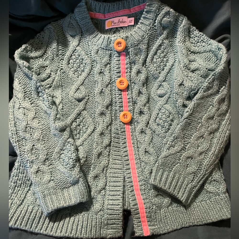 Mini Boden cardigan size 4/5